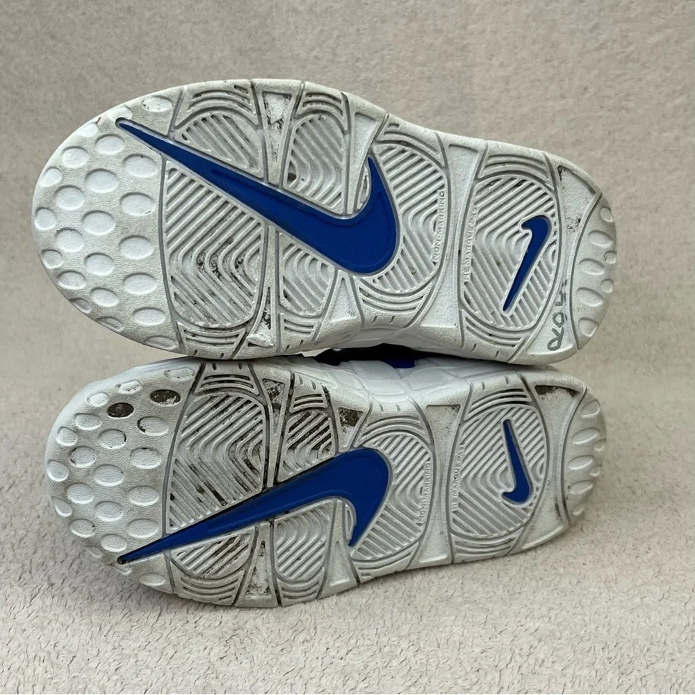 Nike Air More Uptempo TD Sneakers-Blue/White-Kids 9-Sporty-Athletic-Streetwear